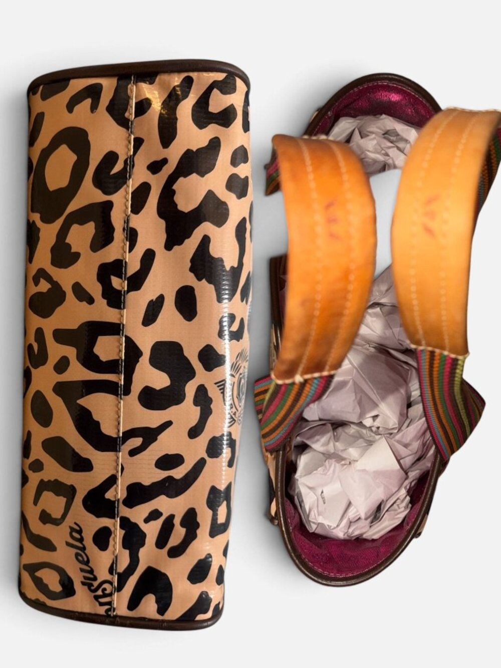 CONSUELA Bam Bam Chica Tote Diego Natural Leather ConsuelaCloth™ Shoulder Bag - Picture 7 of 10